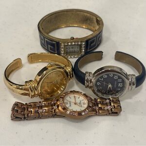 Women’s Watches Lot - Cufflinks Ladies Watches - Working + New Batteries